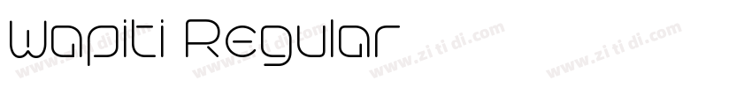 Wapiti Regular字体转换 Wapiti Regular字体转换